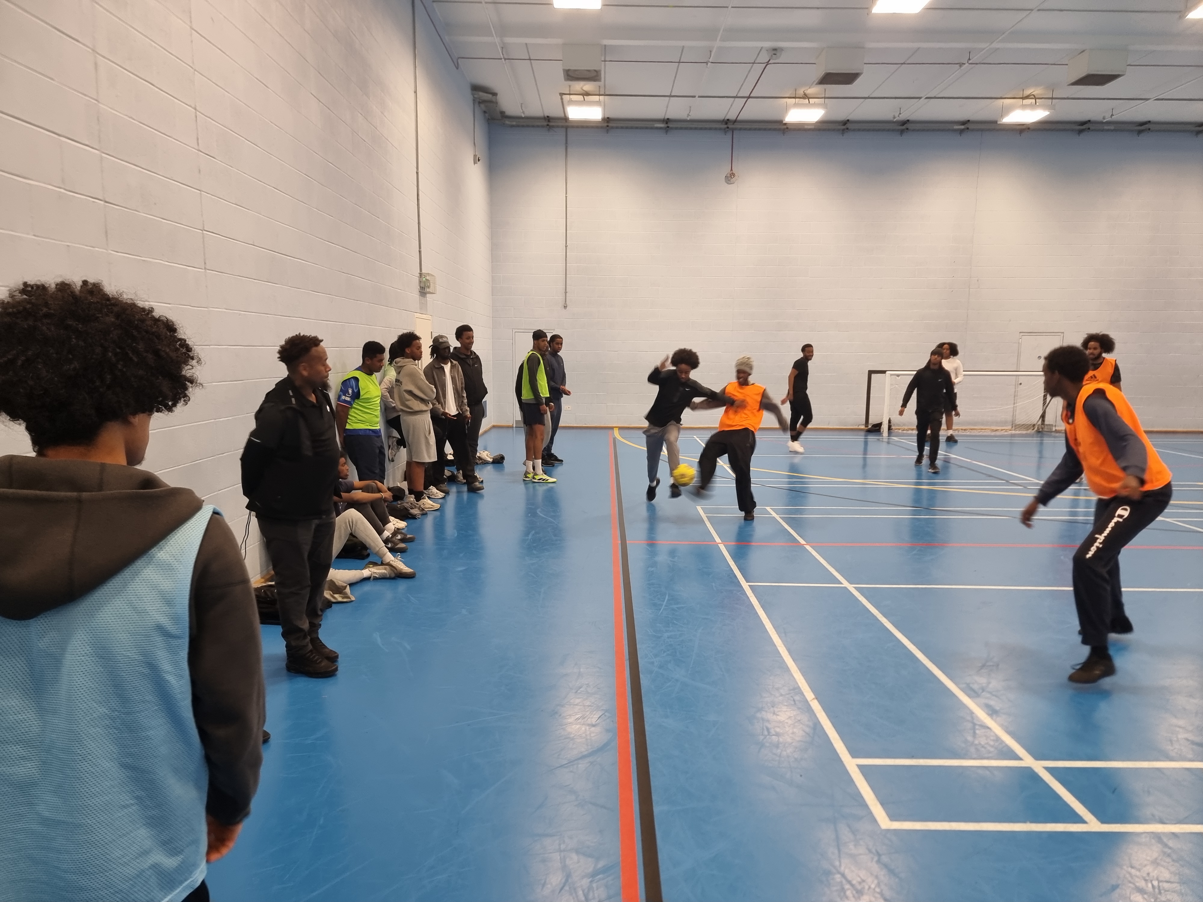 Young people at a SYDRC Wednesday football session